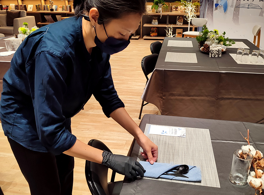 建設公司企業家餐會 現場布置